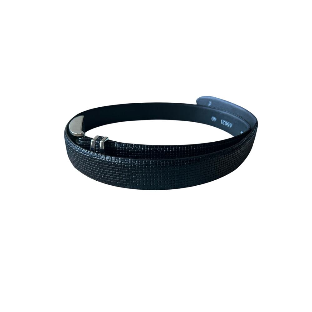 Remo Tulliani black leather men’s belt classic